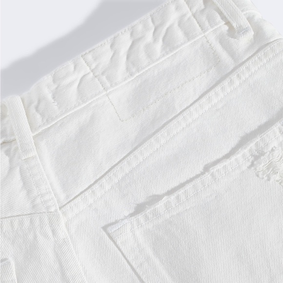 NWT. Zara Men White Tapered Relaxed Fit Ripped Jeans - Picture 8 of 14